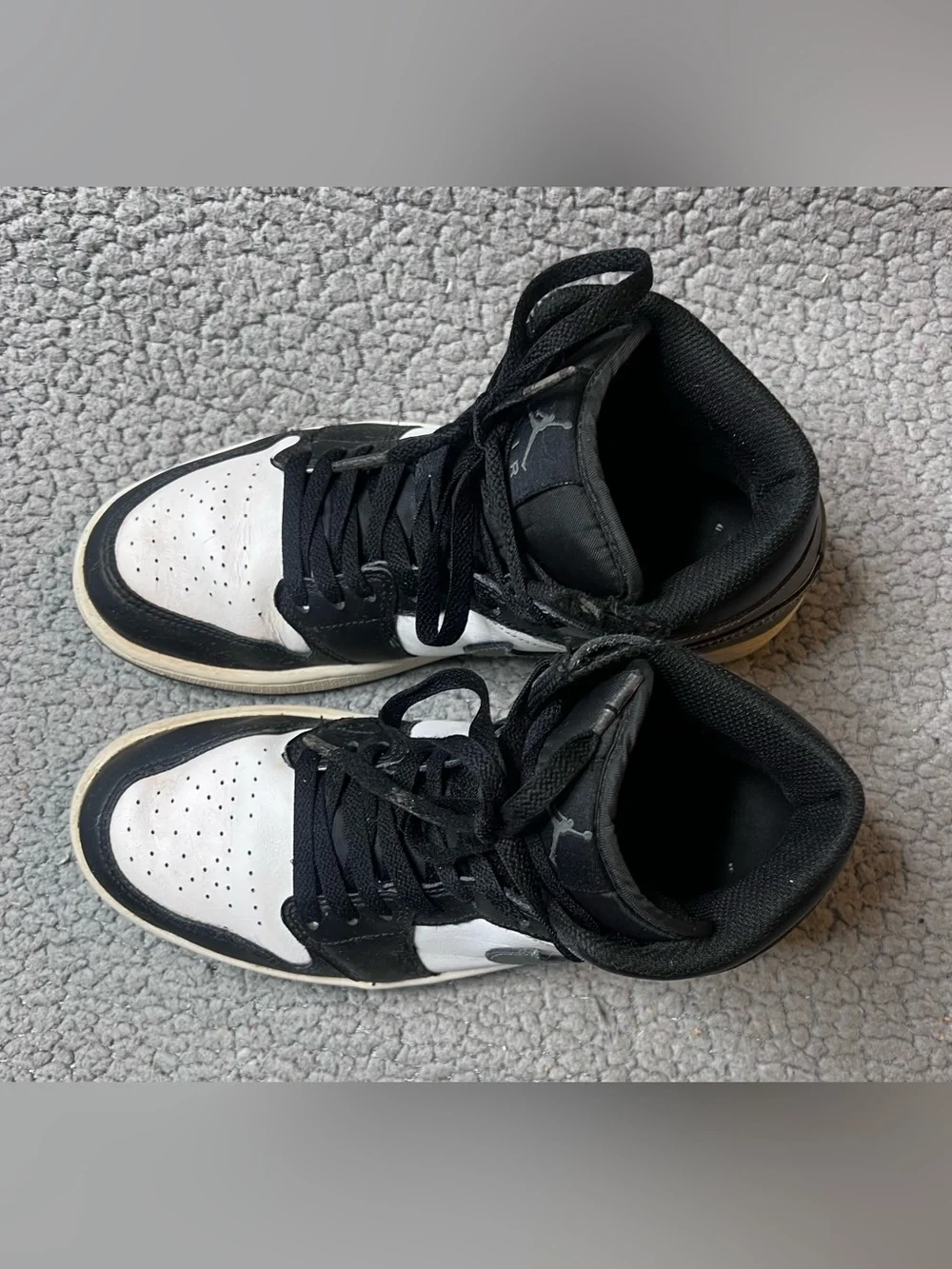 Nike Air Jordan 1 Mid Iron Grey Mens Size 8 Athletic Sneakers DQ8426-001